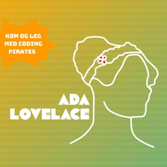 Kom og leg med Coding Pirates. Ada Lovelace.