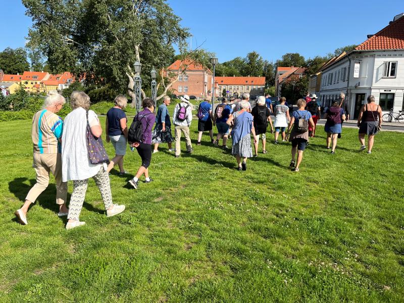 Billede fra en tidligere Litteragåtur i Nyborg.